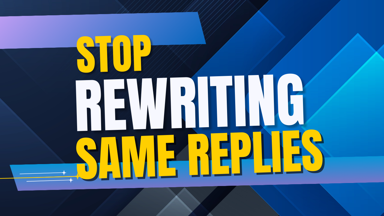 How to Handle Repeated Questions Without Rewriting the Same Reply
